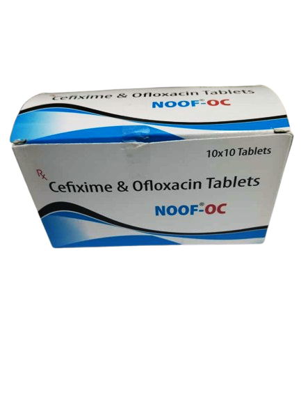 NOOF OC – Cefixime Ofloxacin Tablets – Strip of 10 Tablets