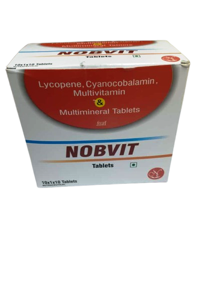 NOBVIT – Lycopene Multivitamin Minerals Anti Oxidant Tablets – Strip of 10 Tablets